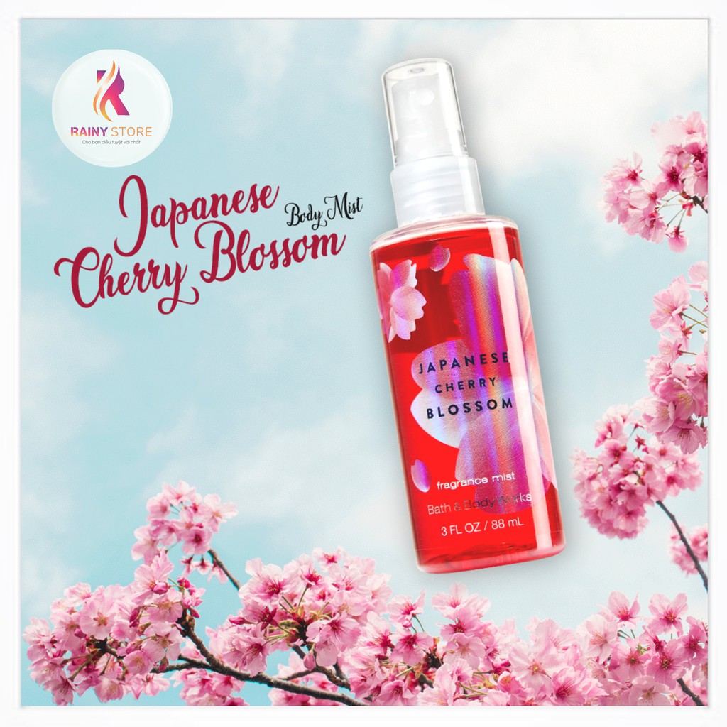 Xịt thơm toàn thân mini Bath & Body Works Japanese Cherry Blossom 88ml | BigBuy360 - bigbuy360.vn