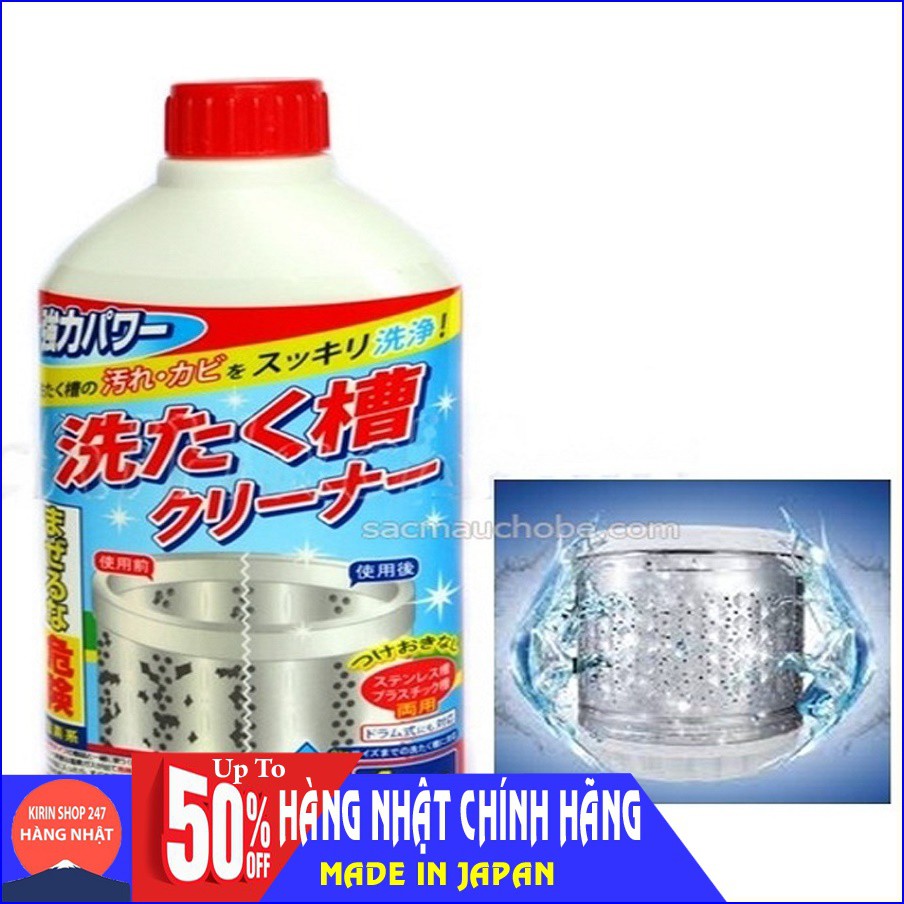 Chai nước tẩy lồng máy giặt 400ml Hàng Nhật Chính Hãng