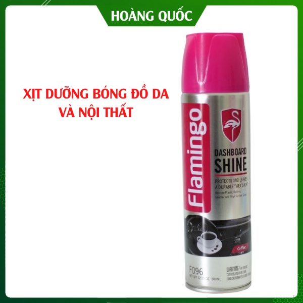 Xịt Dưỡng Bóng Da Và Đồ Nội Thất Oto FLAMINGO F096 - Hương Cà Phê