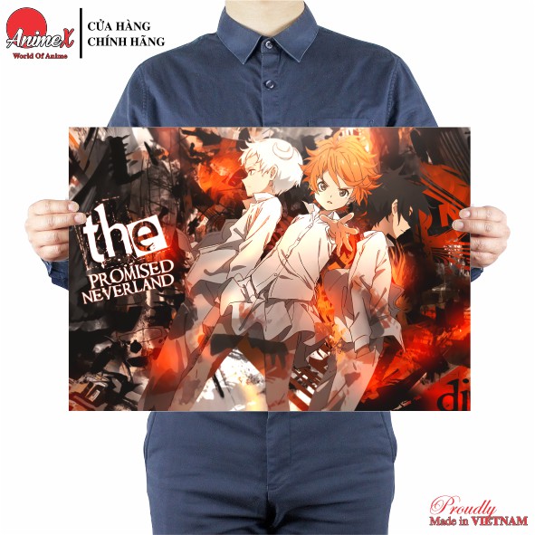 Tấm Poster Áp Phích A3 Anime Miền Đất Hứa - The Promised Neverland - Yakusoku no Neverland - Poster Dán Tường By AnimeX