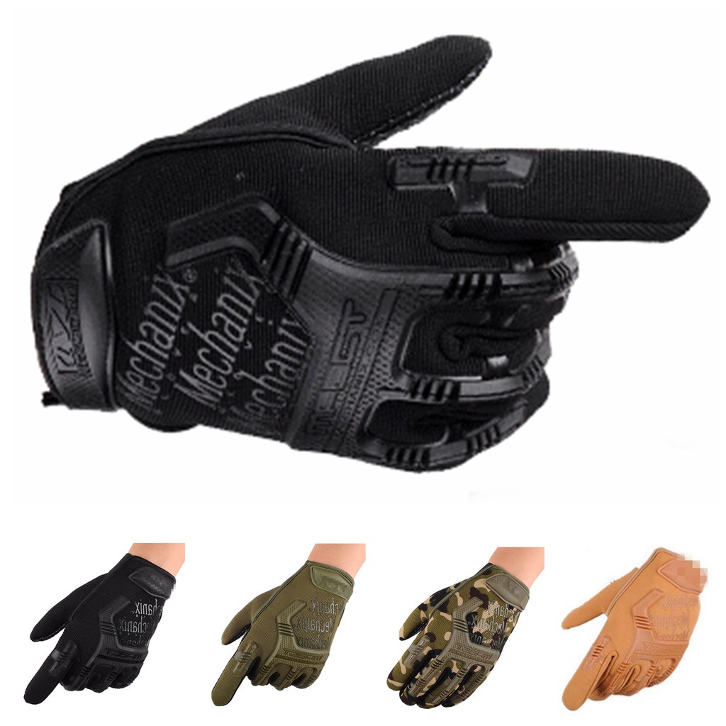 Găng Tay Xe Máy, Bao Tay Đi Phượt MPact - Mechanix Full Ngón Có Gù Bảo Vệ Chuyên Moto Thể Thao