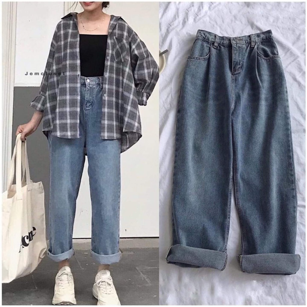 Quần Jeans Ống Rộng SIMPLE JEANS 02 Unisex | BigBuy360