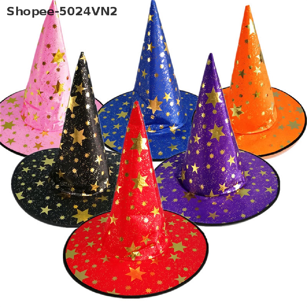 [Mới &amp; Halloween &amp; Halloween] Mũ Phù Thủy Hóa Trang Ngôi Sao Cá Tính Thời Trang