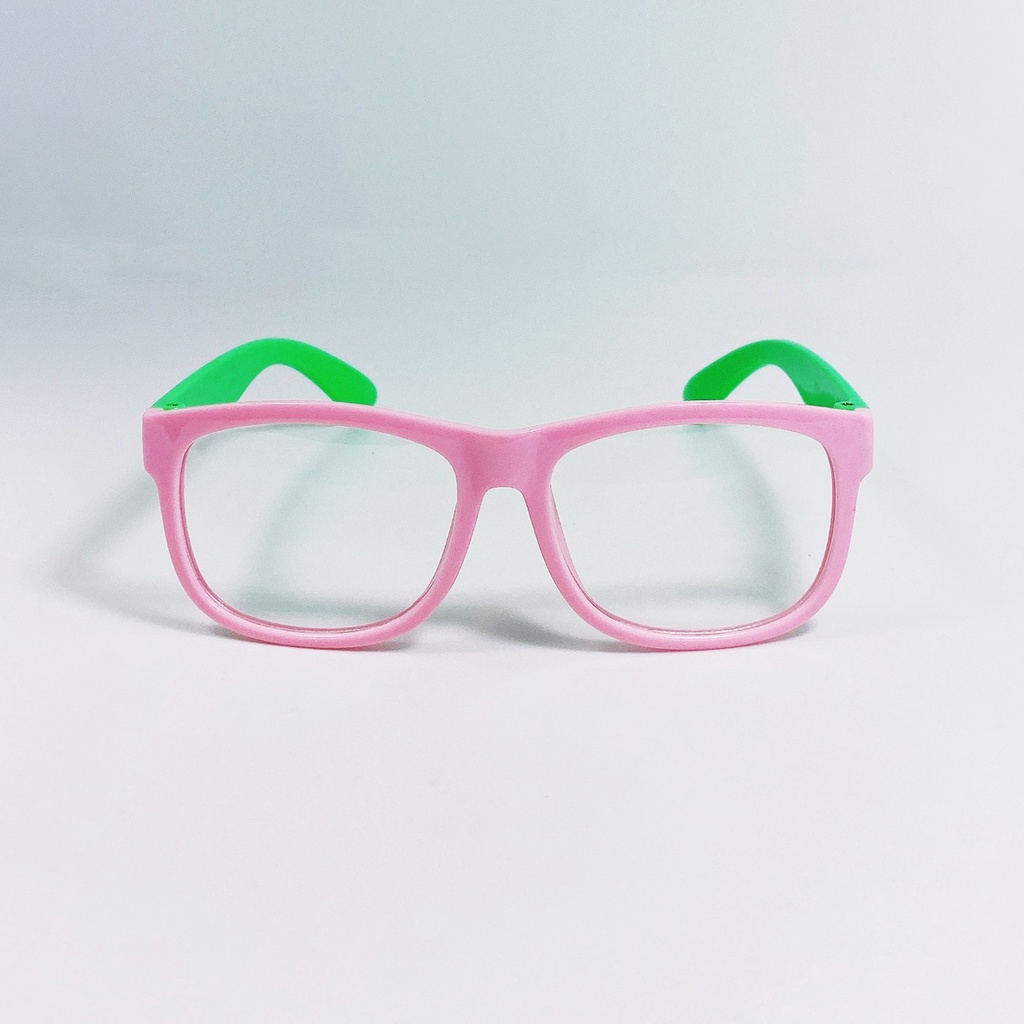 Kính mát trẻ em Jun Secret gọng nhựa, mắt vuông đơn giản đáng yêu, tròng chống bụi, chống tia UV an toàn cho bé JS58A21