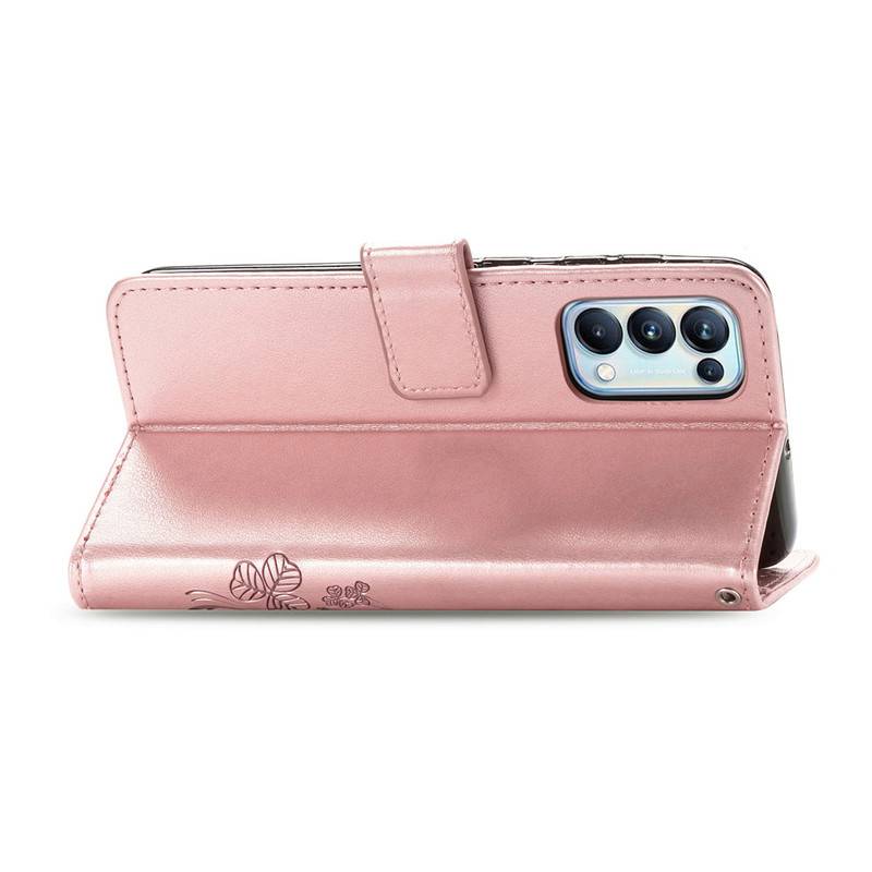 Bao Da pu Nắp Gập Kiểu Ví Kèm Giá Đỡ Chống Sốc Cho oppo reno 5 oppo reno 5 4 pro reno4pro reno4 reno5pro reno5 Ốp