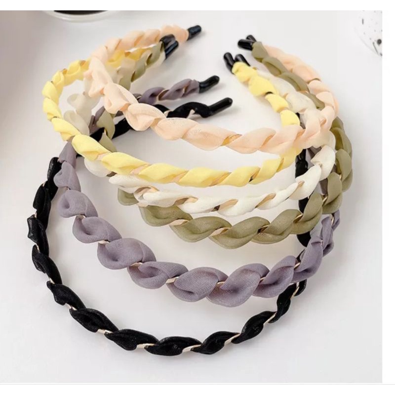 Cài tóc xoắn kết vải voan dễ thương nhẹ nhàng phong cách Hàn Quốc CT059 - Filibra Style