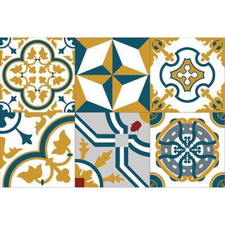 Sẵn Set 40 miếng Decal gạch bông loại 1 đủ mẫu