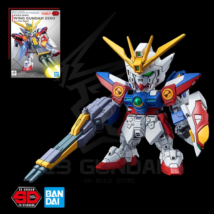 [BANDAI] MÔ HÌNH ĐỒ CHƠI LẮP RÁP GUNDAM SD EX-STANDARD 018 WING GUNDAM ZERO GUNPLA CHÍNH HÃNG NHẬT BẢN