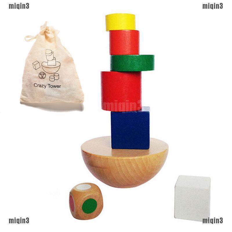 Bộ Đồ Chơi Lắp Ráp 7 Khối Gỗ Nhiều Màu Sắc Cho Bé