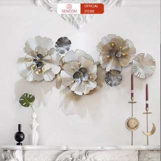 Tranh sắt treo tường nghệ thuật, trang decor trang trí hoa mai trắng - 2025