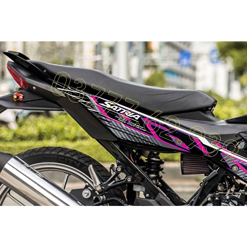 Tem rời Satria đen - mẫu hồng - tím 2022 cực chất