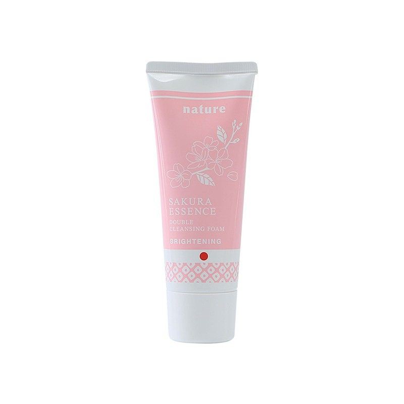 Sữa Rửa Mặt sáng (trắng) da, dưỡng ẩm Naris Nature Sakura Essence Double Cleansing Foam 100g