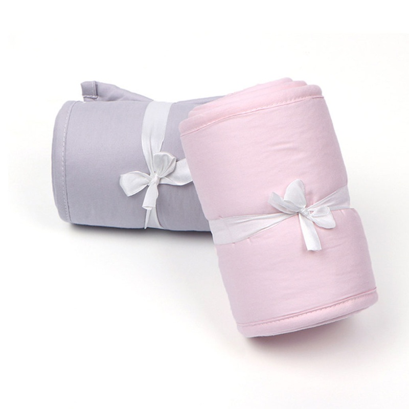 Set 3 Vỏ Bọc Thanh Chắn Giường Thoáng Khí Bảo Vệ An Toàn Cho Bé Sơ Sinh
