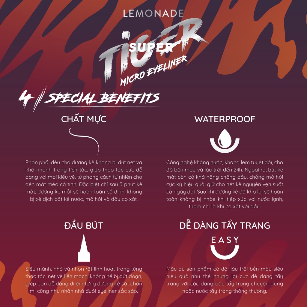 Bút kẻ mắt siêu mảnh Lemonade SuperTiger Micro Eyeliner 1g | BigBuy360 - bigbuy360.vn