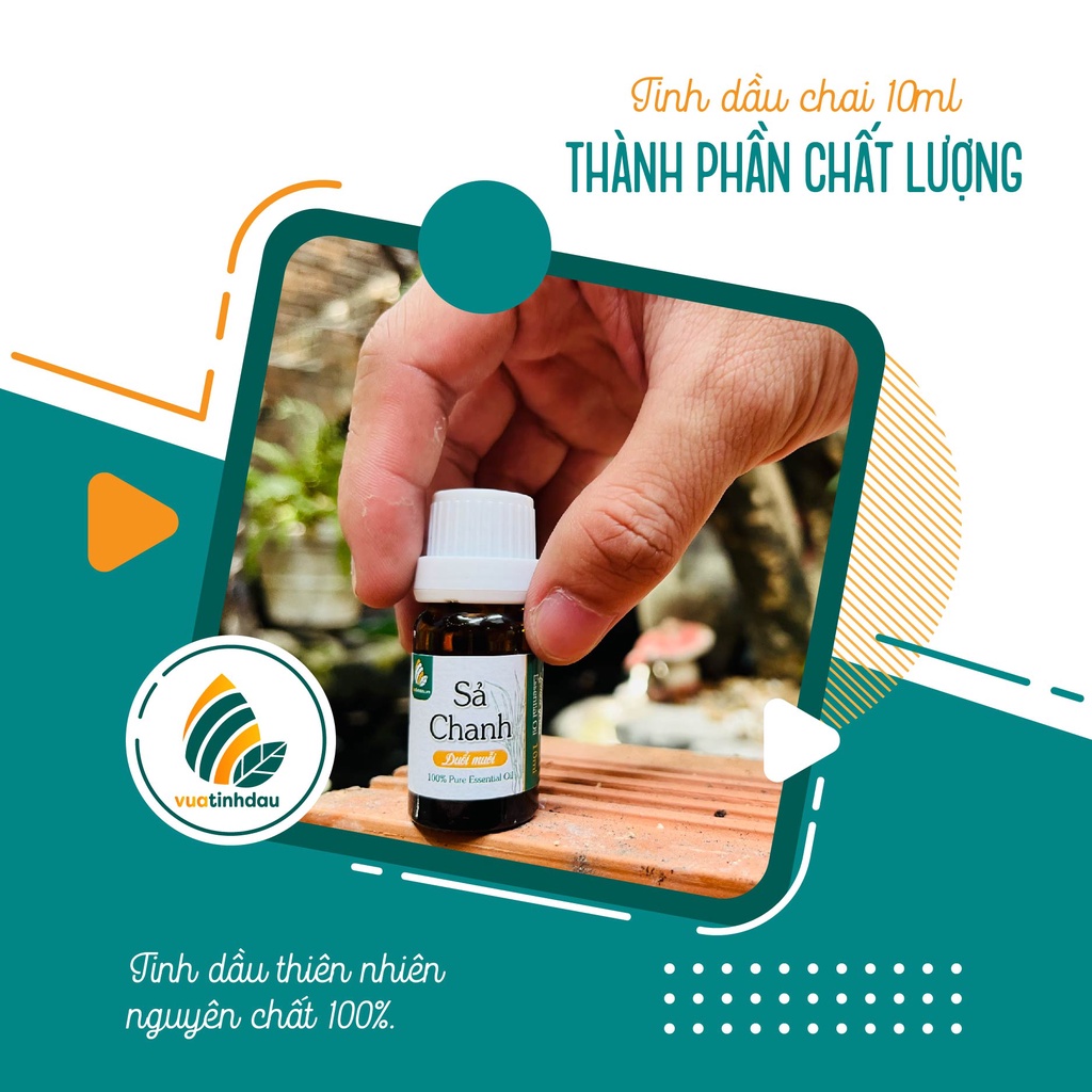 Chai Tinh Dầu Thiên Nhiên Xông Máy Thơm Phòng 10ml VUATINHDAU Chai Tinh Dầu Nguyên Chất Làm Nến Giặt Là Thơm Quần Áo