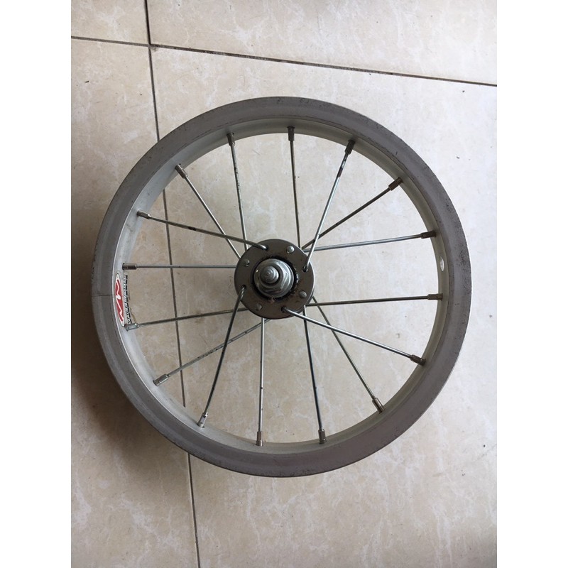 Vành xe đạp trẻ em 12inch nhôm đan sẵn nan hoa