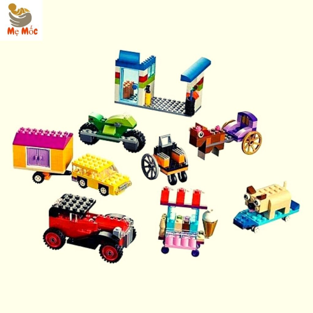 Lego Bộ Đồ Chơi Lắp Ráp Xếp Hình Cho Bé 460 Chi Tiết Cao Cấp Tặng Kèm Sổ Hướng Dẫn Bé Ghép