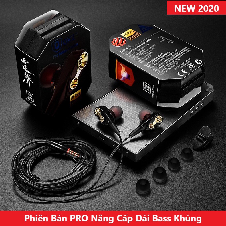 Tai Nghe Chống Ồn QKZ CK8 PRO NEW BASS 2021 Full hộp Nghe Nhạc Chơi Game