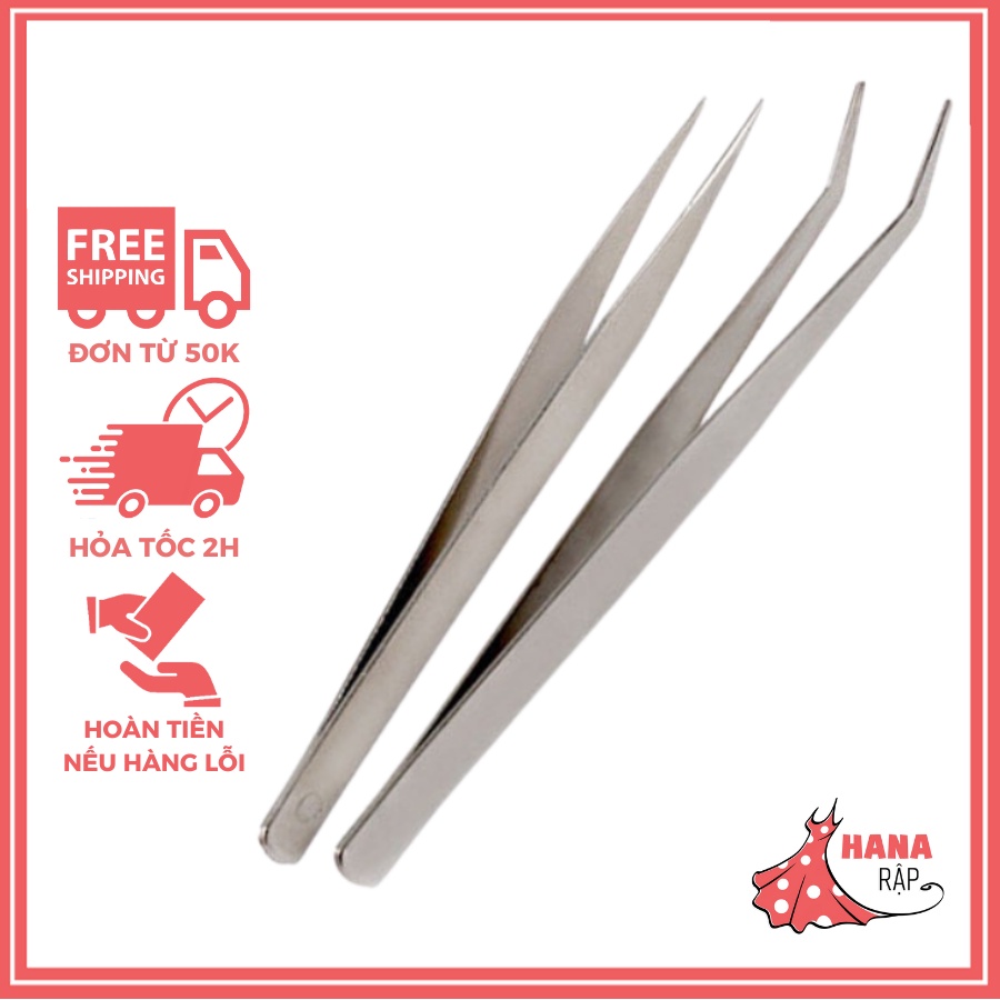 Nhíp gấp chỉ bằng thép không gỉ cong & thẳng