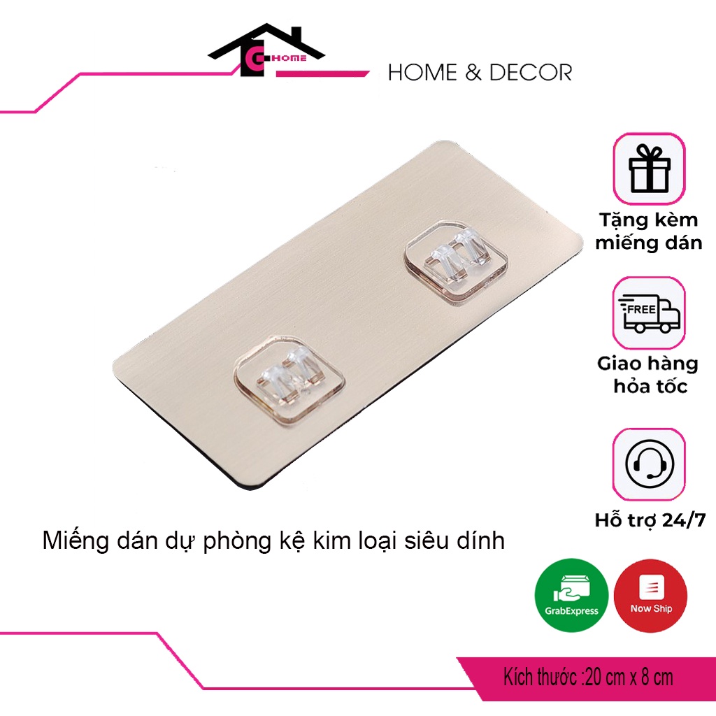 miếng dán thay thế cho bộ kệ kim loại mẫu thiếc ( MIẾNG DÁN ĐÔI)