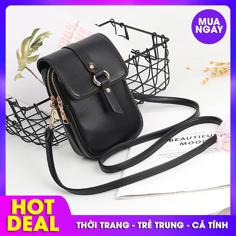 Túi đeo chéo nữ túi điện thoại tặng kèm móc khóa thời trang TX024