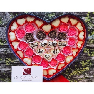 Socola Valentine Giáng Sinh Hộp Trái Tim Quà Tặng Sweet