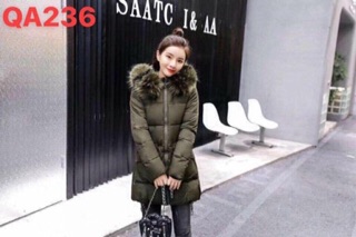 Áo phao nữ dáng dài