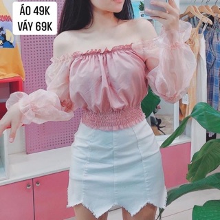 Chân váy kaki răng cưa