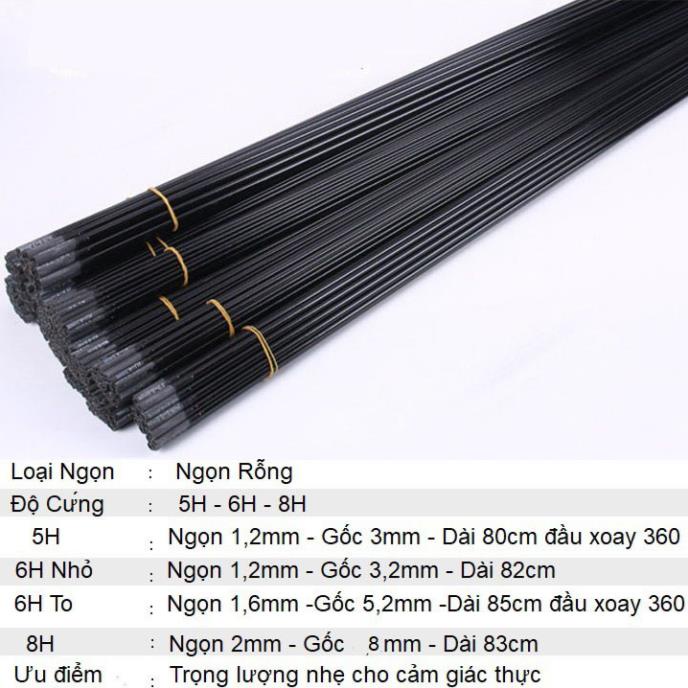 Ngọn Cần Câu Tay 5H 6H 8H Ngọn Cần Câu Tay Carbon Siêu Rẻ CC7 đồ câu FISHING_HD