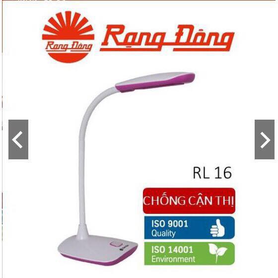 Đèn Bàn Bảo Vệ Thị Lực Rạng Đông RD-RL-16.LED 5.0- Chống cận thị - ánh sáng vàng- tiết kiêm điện năng- bảo hành 12 tháng