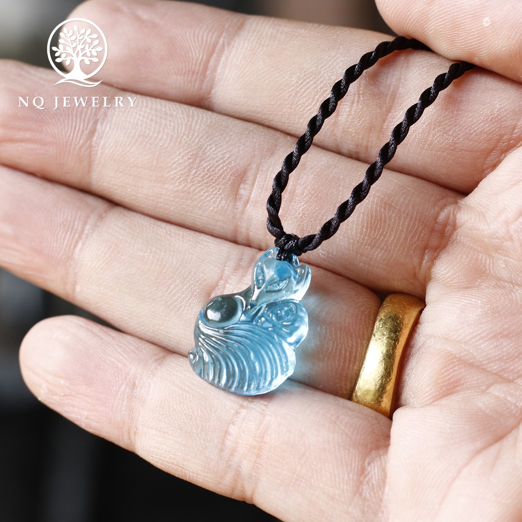 Dây chuyền hồ ly 9 đuôi pha lê - NQ Jewelry