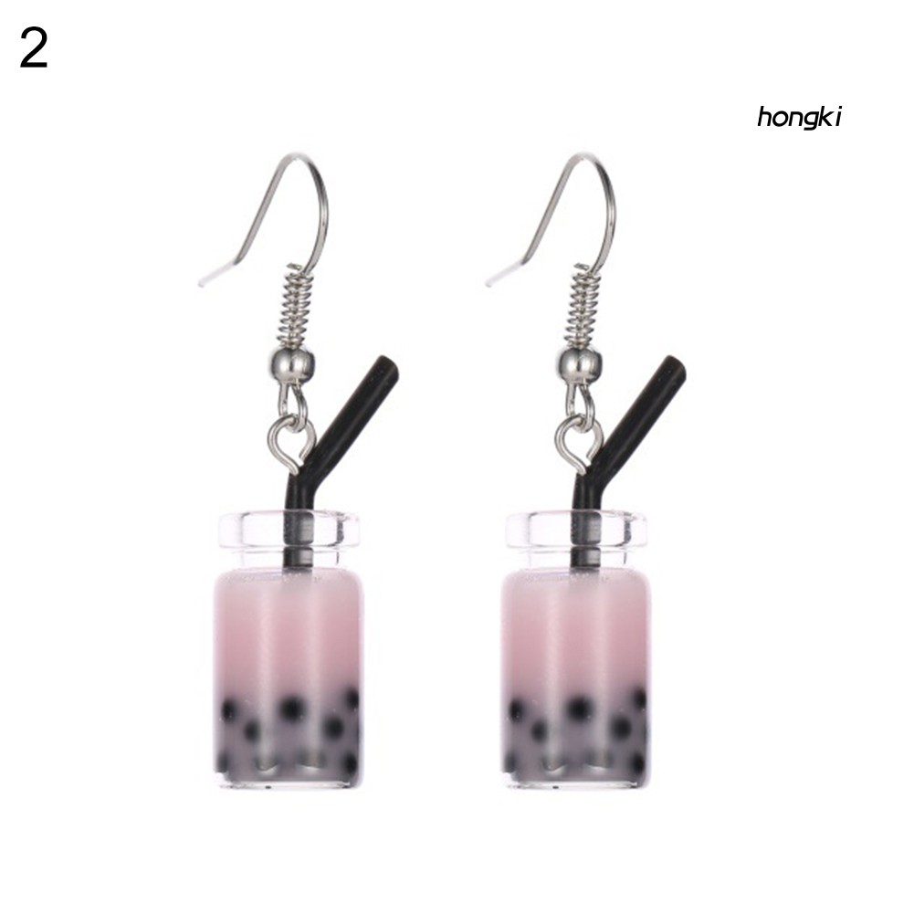 Đôi Bông Tai Dáng Dài Hình Ly Trà Độc Đáo Thời Trang Cho Nữ