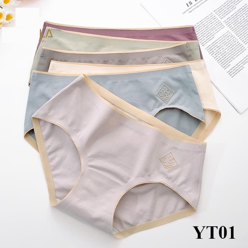 Quần lót nữ cotton, combo 10 quần Y Tế không đường may QGYT, Quần lót kháng khuẩn - quần xì nữ TinTin888