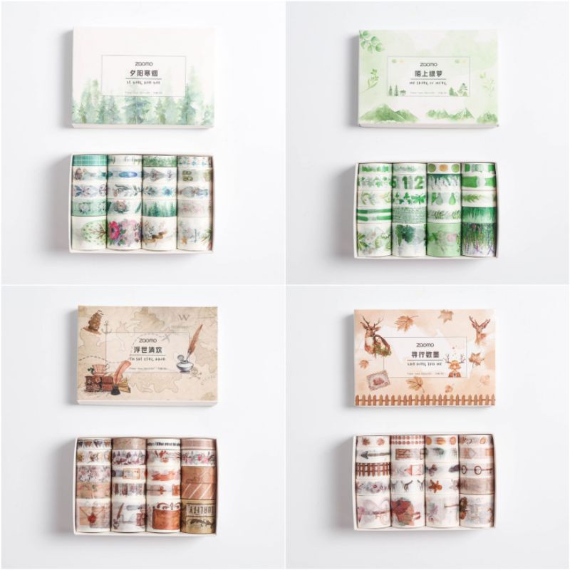 Set 20 cuộn băng dính trang trí washi tape