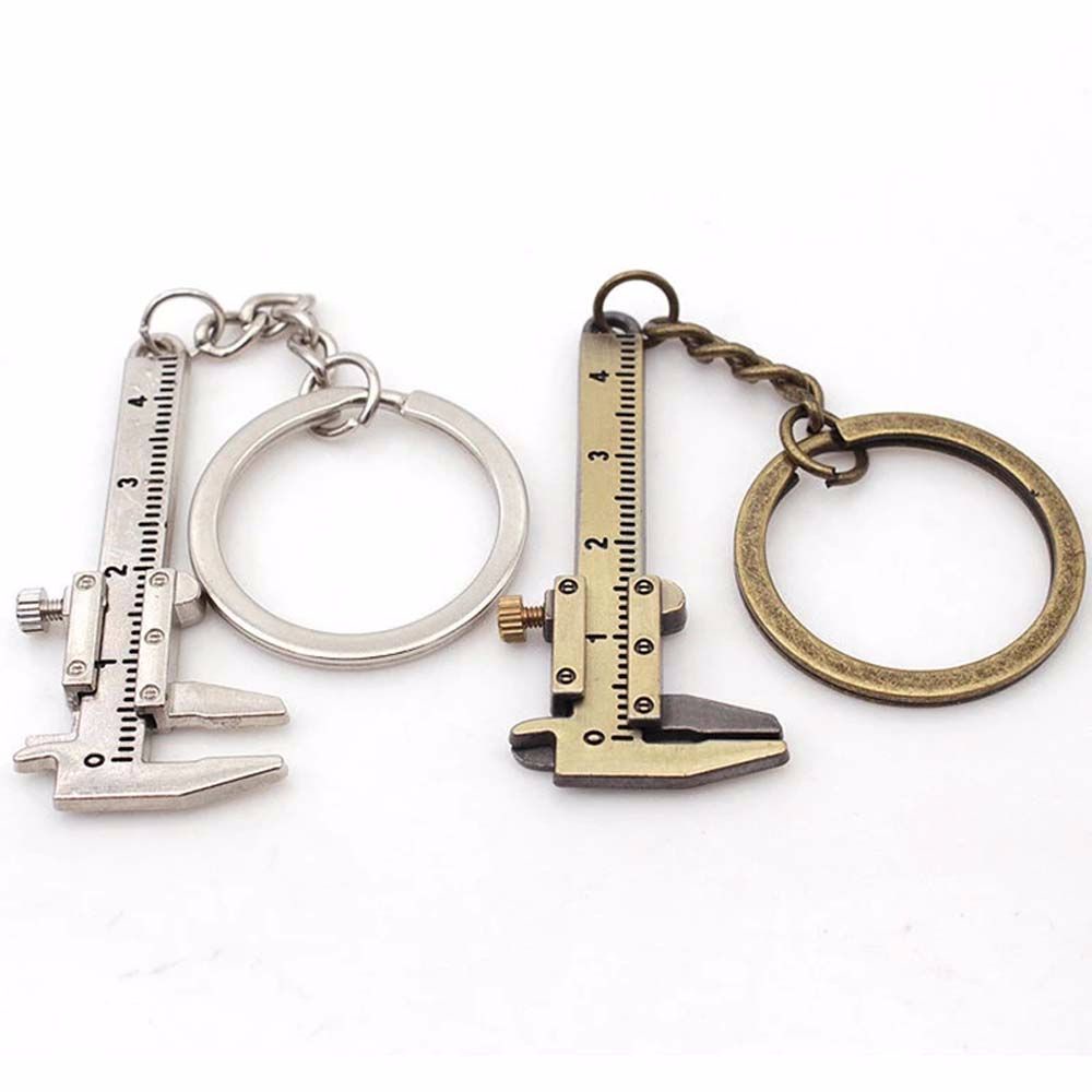 Aaron1 Thước Đo Lường 0-4cm Gắn Móc Chìa Khóa Tiện Dụng