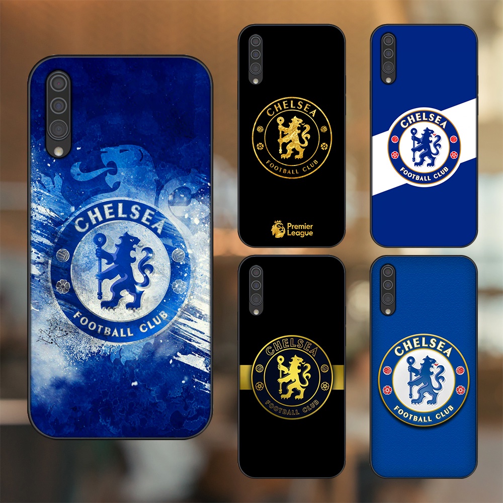 Ốp lưng Samsung A30S, A50, A50S, A70, A70S viền đen in hình Chelsea FC