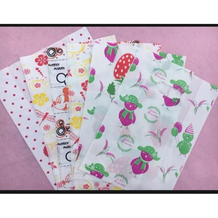200 gr túi hột xoài HD in hình dễ thương - Nhiều size- Túi gói hàng, đựng quàn áo mỹ phẩm
