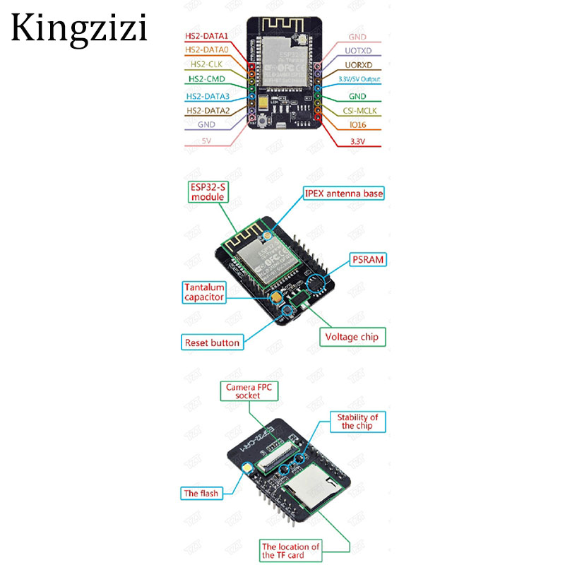 Bảng Mạch Mô Đun ESP32-CAM Phát Triển Máy Ảnh OV2640 2MP Bluetooth Và Wifi Cho Arduino