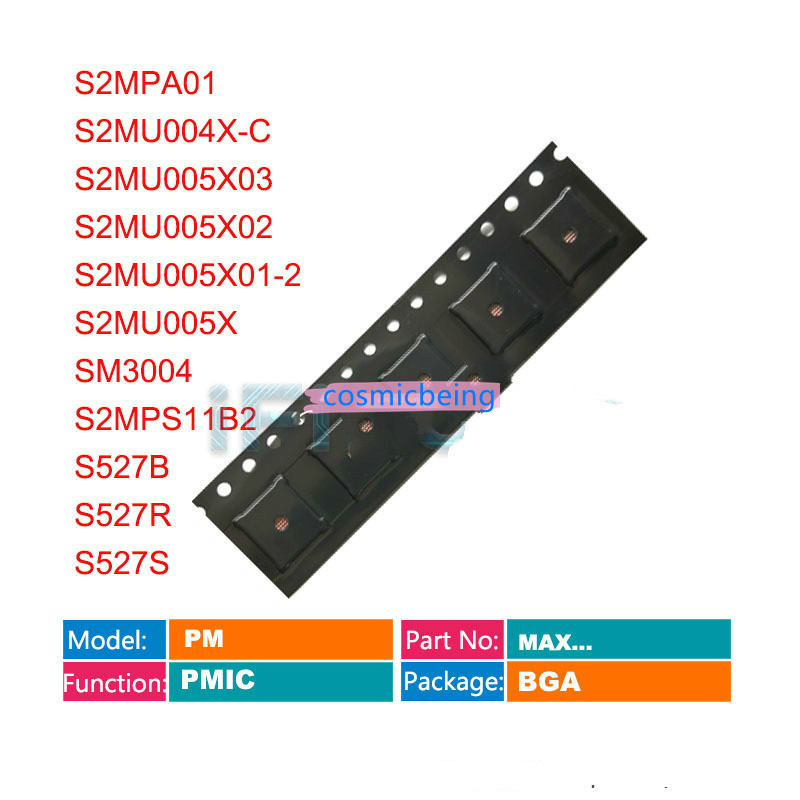 1 Chip Ic S2Mpa01 S2Mpa004X-C S2Mu005X03 S2M005X02 S2M005X01 - 2 S2M005X S2Mps11B2 S527B S527S S527S