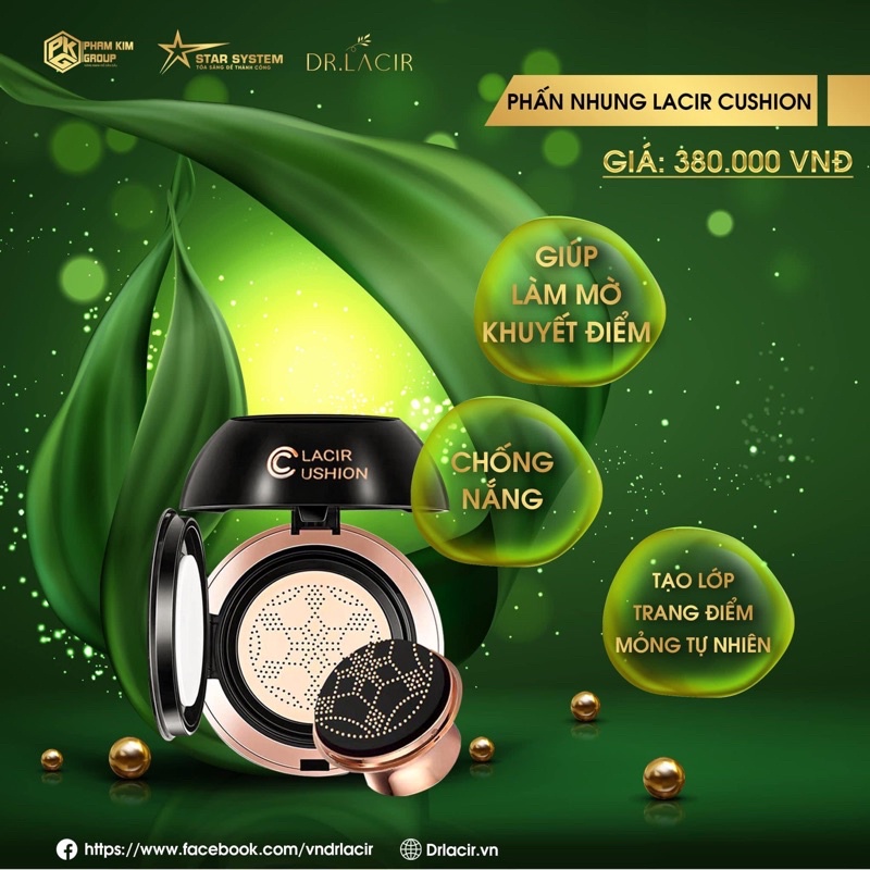 Phấn Nhung La'luxxy Cushion – Bền màu và không gây bí , lâu trôi ,giúp da căng bóng