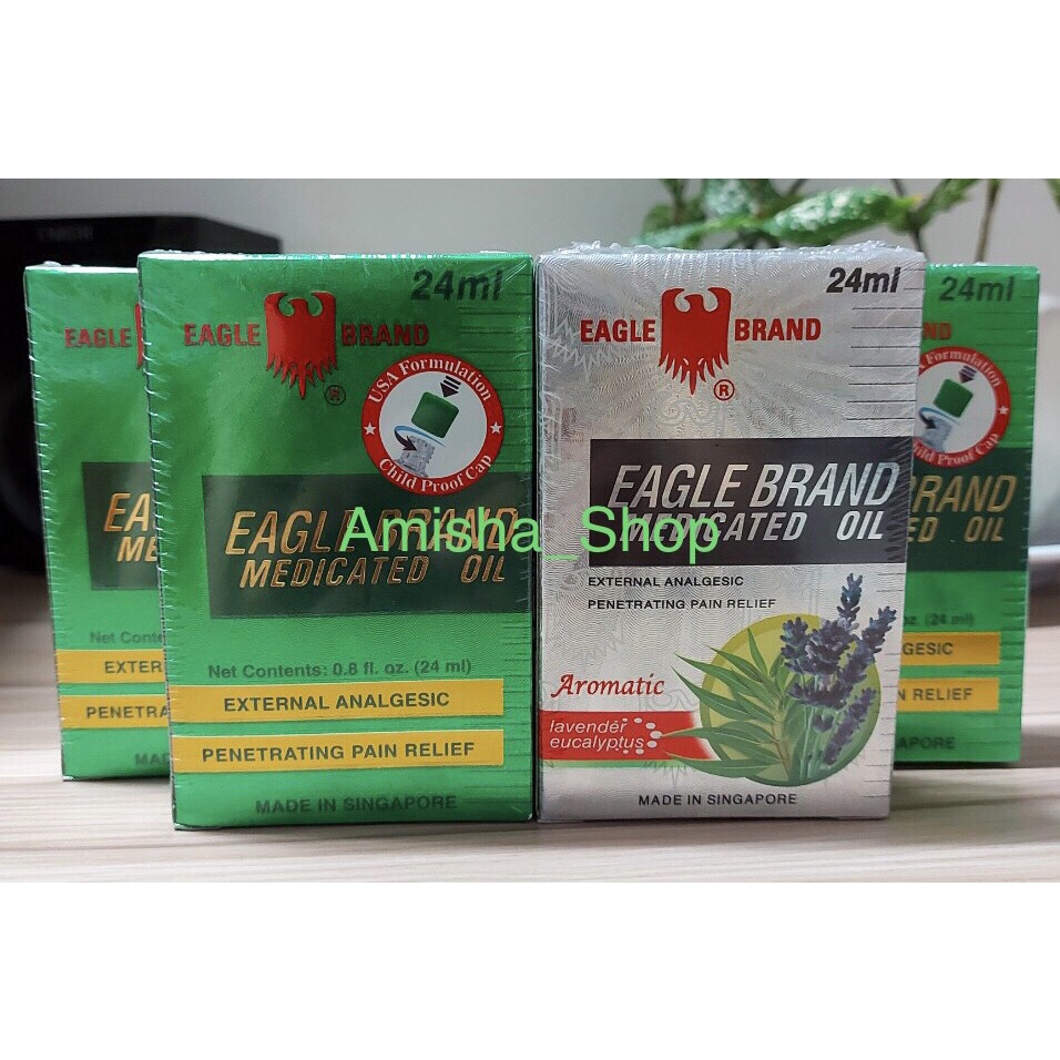 DẦU GIÓ XANH CON Ó 2 NẮP- XÁCH TAY TỪ MỸ 24ML