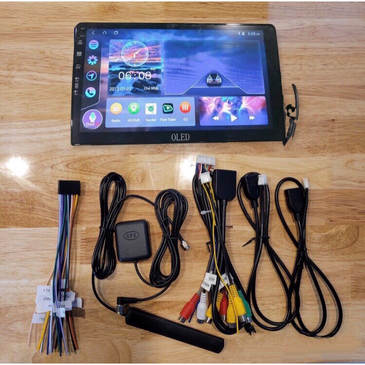 Màn Hình Android OLED C2 New Chip 8X có quạt tản nhiệt Theo Xe Mazda 3 2010 - 2014, 9 inch kèm dưỡng và jack nguồn zin