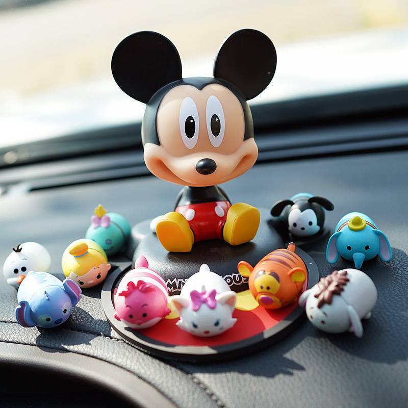 Chuột Mickey Minie Và Set Loi Choi Cực Cute Trang Trí Taplo Ô Tô