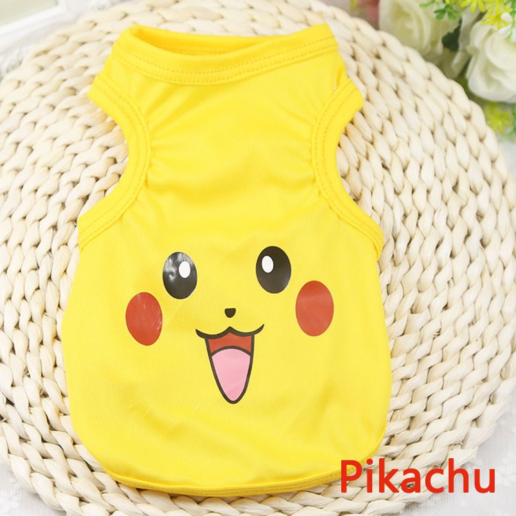 Áo thun in họa tiết nhân vật hoạt hình đáng yêu cho thú cưng