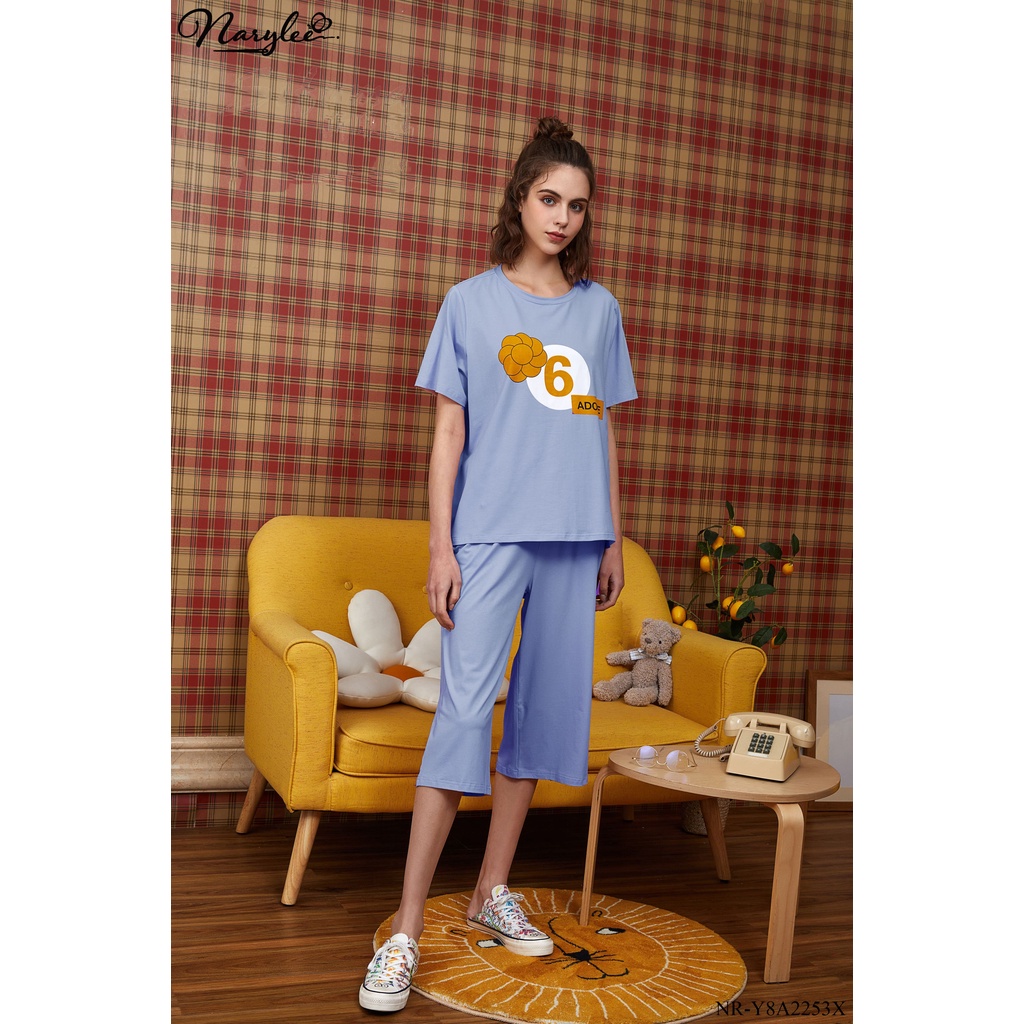 Bộ đồ mặc nhà mùa hè 100 cotton cao cấp Narylee NR8A2253