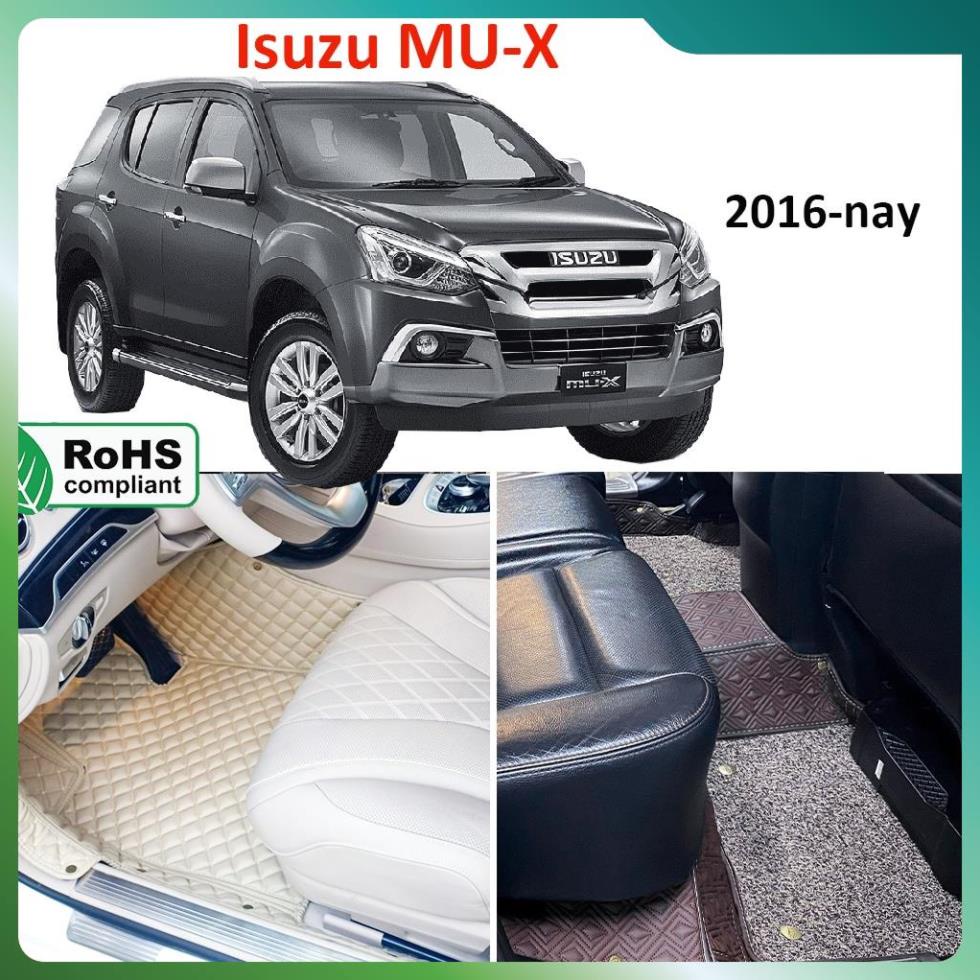 Thảm lót sàn 6D CAO CẤP Isuzu MUX 2016-nay 7 chỗ che phủ 95%, chống ồn, chống nước hiệu quả