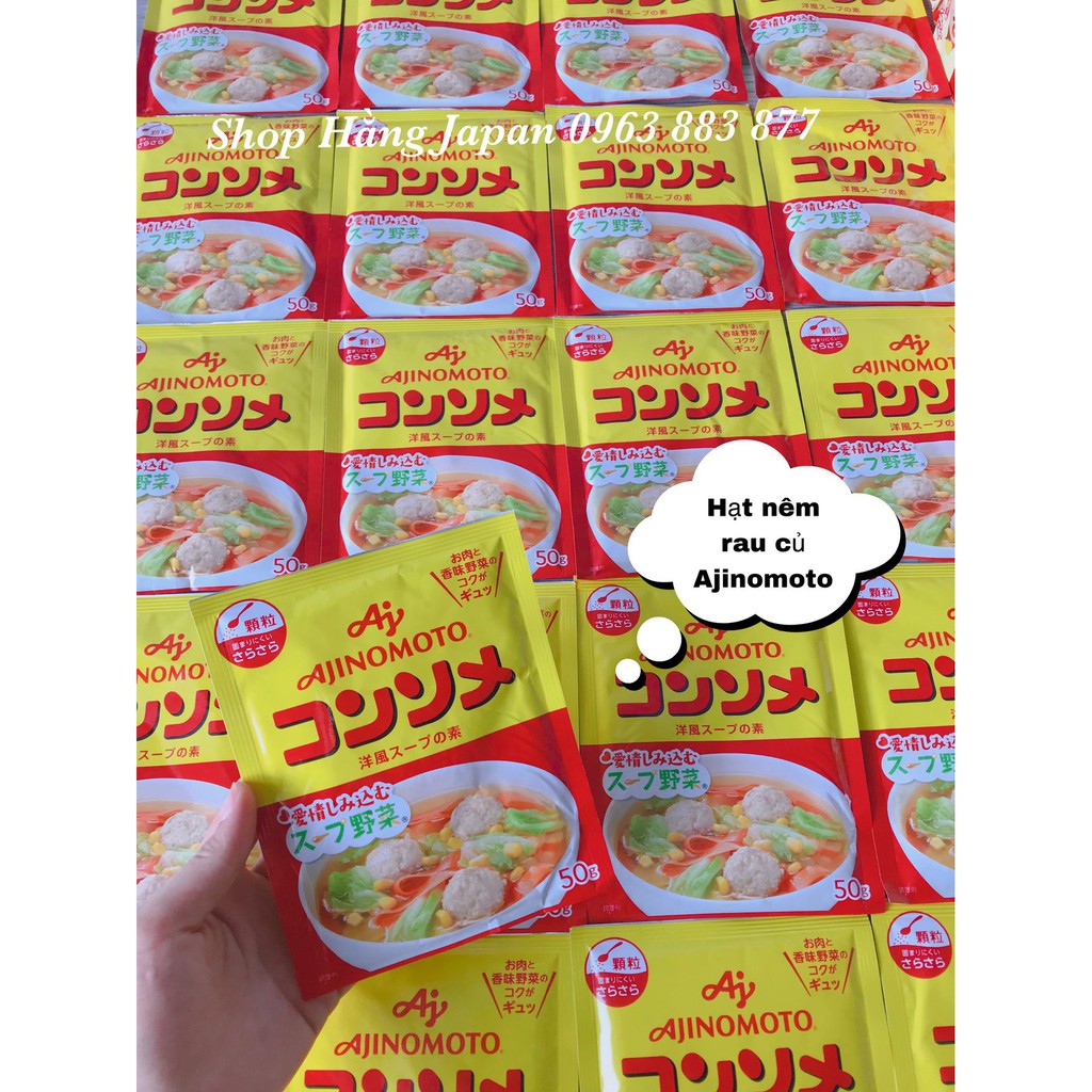 Hạt nêm Ajinomoto cho bé các vị