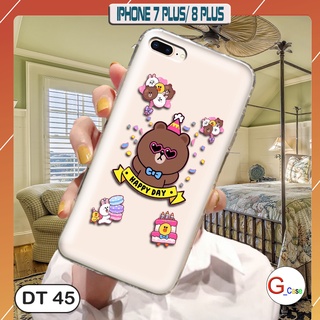 Ốp lưng dẻo iphone 7 plus / 8 plus - in hình