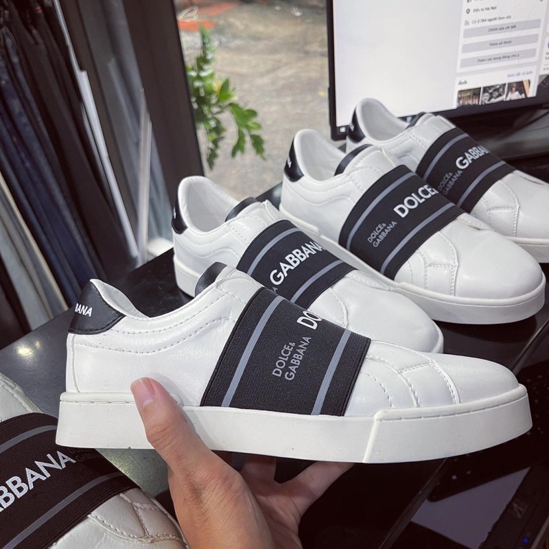 [Ảnh Thật]Giày Thể Thao Nam Dolce Da Bò Đế Cao Su Nguyên Khối.Giày Sneaker Dolce Mẫu 2021