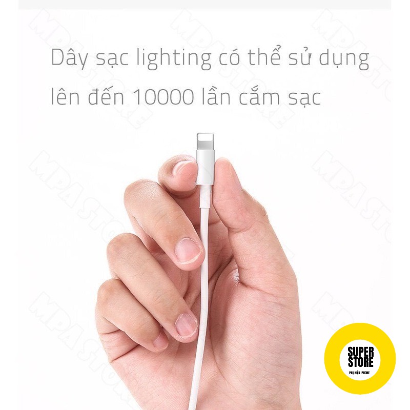 Dây sạc, cáp sạc lightning siêu bền, hỗ trợ sạc nhanh cho điện thoại, tai nghe bluetooth i12, i11, i9s, pin sạc dự phòng